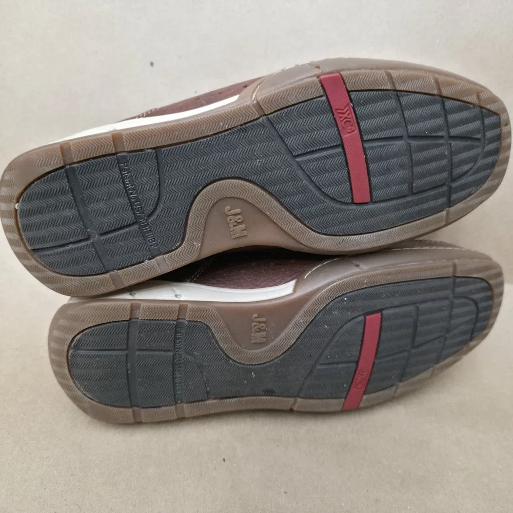 Johnston & Murphy (Sz 8.5 M) Brown Leather Boat Shoes Water Resistant Drainage